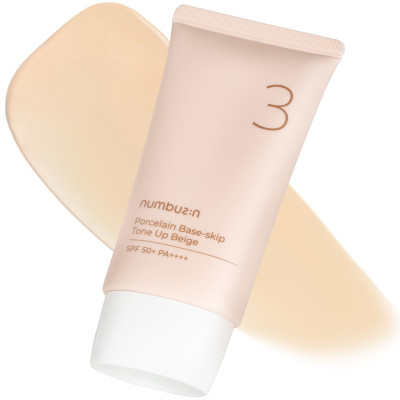 Numbuzin No.3 Porcelain Base-Skip Tone Up Beige SPF50+ PA++++ - 50ml Price In Bangladesh