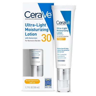 Cerave ultra light moisturizing lotion spf 30 - 50ml normal to oily skin Price In Bangladesh
