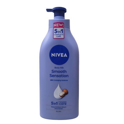 NIVEA Body Lotion 48h Moisture Care for Dry Skin, Smooth Sensation Body Milk, Shea Butter, 625ml Price In Bangladesh