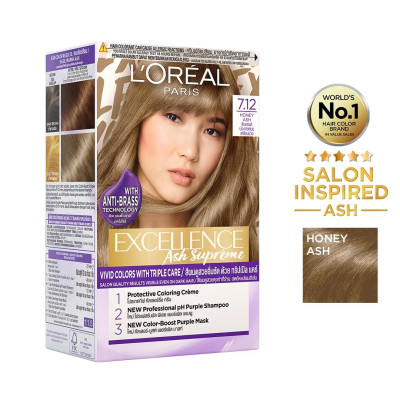 Loreal Excellence Ash Supreme Hair Color - 7.12 Honey Ash Price In Bangladesh